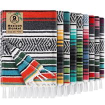 Cobertor mexicano Peryiter, 9 peças a granel, 115 x 178 cm, multicolorido Cobertor mexicano Peryiter, 9 peças a granel, 115 x 178 cm, multicolorido