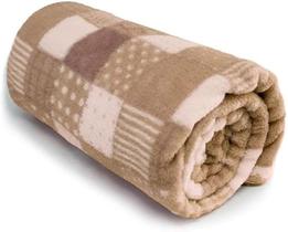 Cobertor Microfibra Baby Estampa Patchwork 90x110Cm Bege