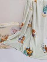 Cobertor Microfibra Bebê Kyor Plus Baby Jolitex Ursinhos ABC verde 90 cm x 1,10 m
