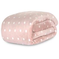 Cobertor Microfibra Casal Blanket Vintage 300 Petit Poá Bolinhas Toque de seda Extra Soft Kacyumara