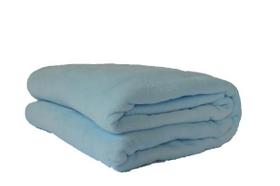 Cobertor Microfibra Plush Azul Bebê