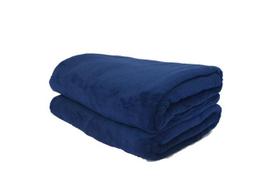Cobertor Microfibra Plush Azul Marinho