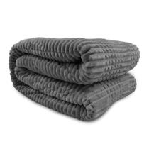 Cobertor Microfibra Solteiro Mont Blanc Andreza Cinza Escuro Cobertor Microfibra Solteiro Mont Blanc Andreza Cinza Escuro
