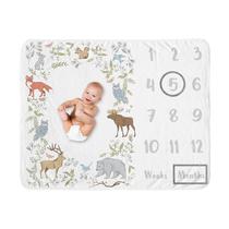 Cobertor Milestone Sweet Jojo Designs Woodland Animal Toile Cobertor Milestone Sweet Jojo Designs Woodland Animal Toile