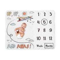 Cobertor Milestone Vintage Avião - Sweet Jojo Designs Cobertor Milestone Vintage Avião - Sweet Jojo Designs
