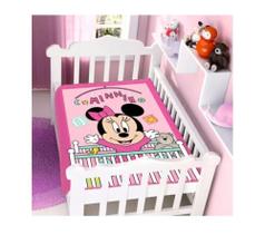 Cobertor Minnie Disney Antialérgico Enxoval Bebê Infantil Baby