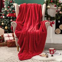 Cobertor MIULEE 127x152cm 300GSM vermelho Soft Plush Throw