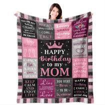 Cobertor Mosslink Mom, presentes de aniversário, 150x125cm, poliéster