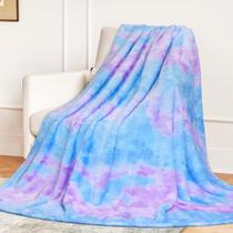 Cobertor MUGD Fuzzy Soft Fleece Throw Maker para cama azul