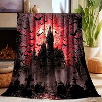 Cobertor MWLGTER Gothic Horror Tombstone Castle Bat 125x100cm
