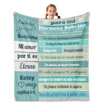 Cobertor NEXVSGL, sobrinha, presente em espanhol, flanela de 50x60cm