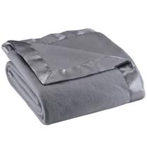Cobertor OakRidge Satin Fleece Full/Queen, Twin ou King Grey Cobertor OakRidge Satin Fleece Full/Queen, Twin ou King Grey