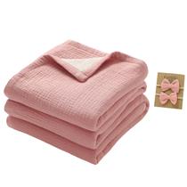 Cobertor okdiy de 4 camadas de musselina de algodão para criança 120x120 cm Cobertor okdiy de 4 camadas de musselina de algodão para criança 120x120 cm