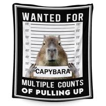 Cobertor PAKKITOP Capybara Soft Plush 200x150cm para sofá-cama