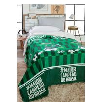 Cobertor Palmeiras C/ Sherpa Textura Macia Jolitex