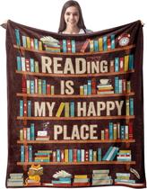 Cobertor Para Amantes De Livros, Presente Para Amantes Da Leitura, Clube Do Livro, Mantas Para