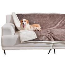Cobertor para animais de estimação Qeils à prova d'água para cães e gatos pequenos, cinza
