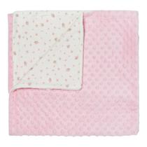 Cobertor para Bebê Fleece 3D Fun Bons Sonhos Rosa - Hug