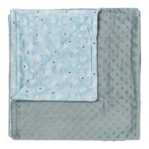 Cobertor Para Bebê Fleece 3D Fun Sonhe Alto Azul - Hug