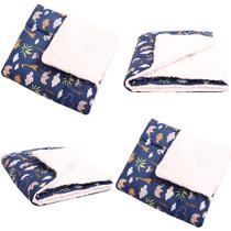 Cobertor Para Bebê Manta Soft com Sherpa Peludinho Menino e Menina Cobertor Para Bebê Manta Soft com Sherpa Peludinho Menino e Menina