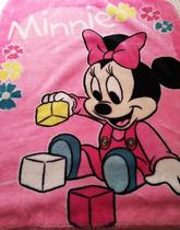 Cobertor Para Bebê Menina Minnie Brincando Rosa