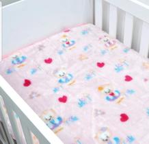 Cobertor para bebê pelo alto jolitex antialérgico ursinha