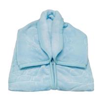 Cobertor para Bebê Saco de Dormir com Botão e Zíper Em Relevo Jolitex Cobertor para Bebê Saco de Dormir com Botão e Zíper Em Relevo Jolitex