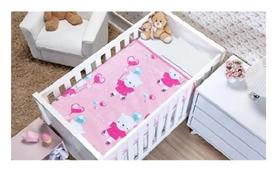 Cobertor para bebê toque de seda anti alérgico