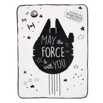 Cobertor para bebês Lambs & Ivy Star Wars Millennium Falcon White