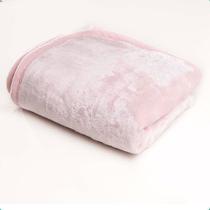 Cobertor para Berço Liso Flannel Super Macio 300g/m² Rosa Happy Day Sultan