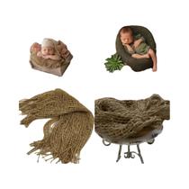 Cobertor Para Fotografia De Bebê Recém-Nascido 100% Lã Flokatti Acessórios Para Sessão De Fotos