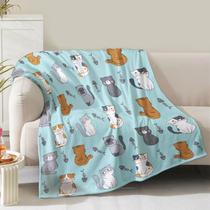 Cobertor para gatos Nukun SKF 60"x50" Soft Plush Throw Cozy