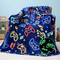 Cobertor para jogos Joiedomi Glow in Dark Soft Flannel 127x152cm