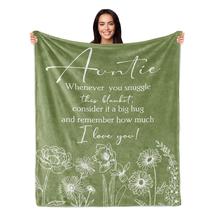 Cobertor PAZISOL Aunt Gifts, a melhor tia de todos os tempos, 60x50 polegadas