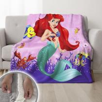 Cobertor Pequena Sereia Duplo Pele De Carneiro 155x240cm