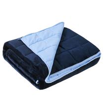Cobertor pesado Satwip Blue Fuzzy Warm Flannel 4,5 kg 120x180cm Cobertor pesado Satwip Blue Fuzzy Warm Flannel 4,5 kg 120x180cm