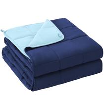 Cobertor pesado yescool para adultos 9,07 kg (60 x 80 cm) azul marinho e azul