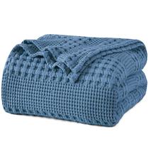 Cobertor PHF 100% algodão Waffle Weave King Size Captain's Blue Cobertor PHF 100% algodão Waffle Weave King Size Captain's Blue