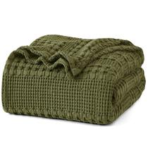 Cobertor PHF 100% algodão Waffle Weave Queen Size Capulet Olive Cobertor PHF 100% algodão Waffle Weave Queen Size Capulet Olive