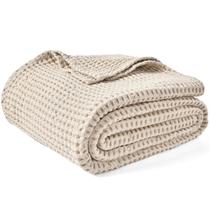 Cobertor PHF de algodão lavado Waffle Weave 480GSM tamanho duplo