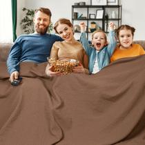 Cobertor PHF de algodão pré-lavado Waffle Weave Oversize King