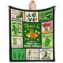 Cobertor PIUFAM de 102 x 127 cm, presente para amantes de picles