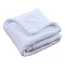Cobertor Plush Cosy - Branco - Laço Bebê