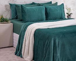 Cobertor Plush Dreams Casal 1 Peça Jade