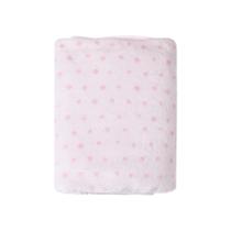 COBERTOR POA DE MICROFIBRA PAPI FRIENDS 1,10M x 90CM BOLINHA ROSA