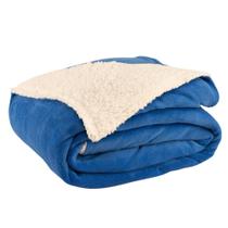 Cobertor Polaris Solteiro Sherpa Manta Fleece ul Royal