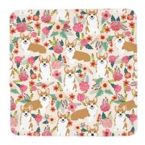 Cobertor Poream Corgi Baby Swaddle 90x90 cm, macio e respirável Cobertor Poream Corgi Baby Swaddle 90x90 cm, macio e respirável