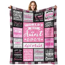 Cobertor PVDSAVE Auntie Gift 127 x 152 cm, lã de flanela macia Cobertor PVDSAVE Auntie Gift 127 x 152 cm, lã de flanela macia