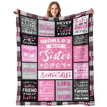 Cobertor PVDSAVE Sisters 60x80cm de lã macia para irmã Cobertor PVDSAVE Sisters 60x80cm de lã macia para irmã