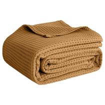 Cobertor QUBA LINEN Waffle Weave 100% algodão 229x229 cm Cobertor QUBA LINEN Waffle Weave 100% algodão 229x229 cm
